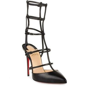 Christian Louboutin Kadreyana 100 kid caged pumps